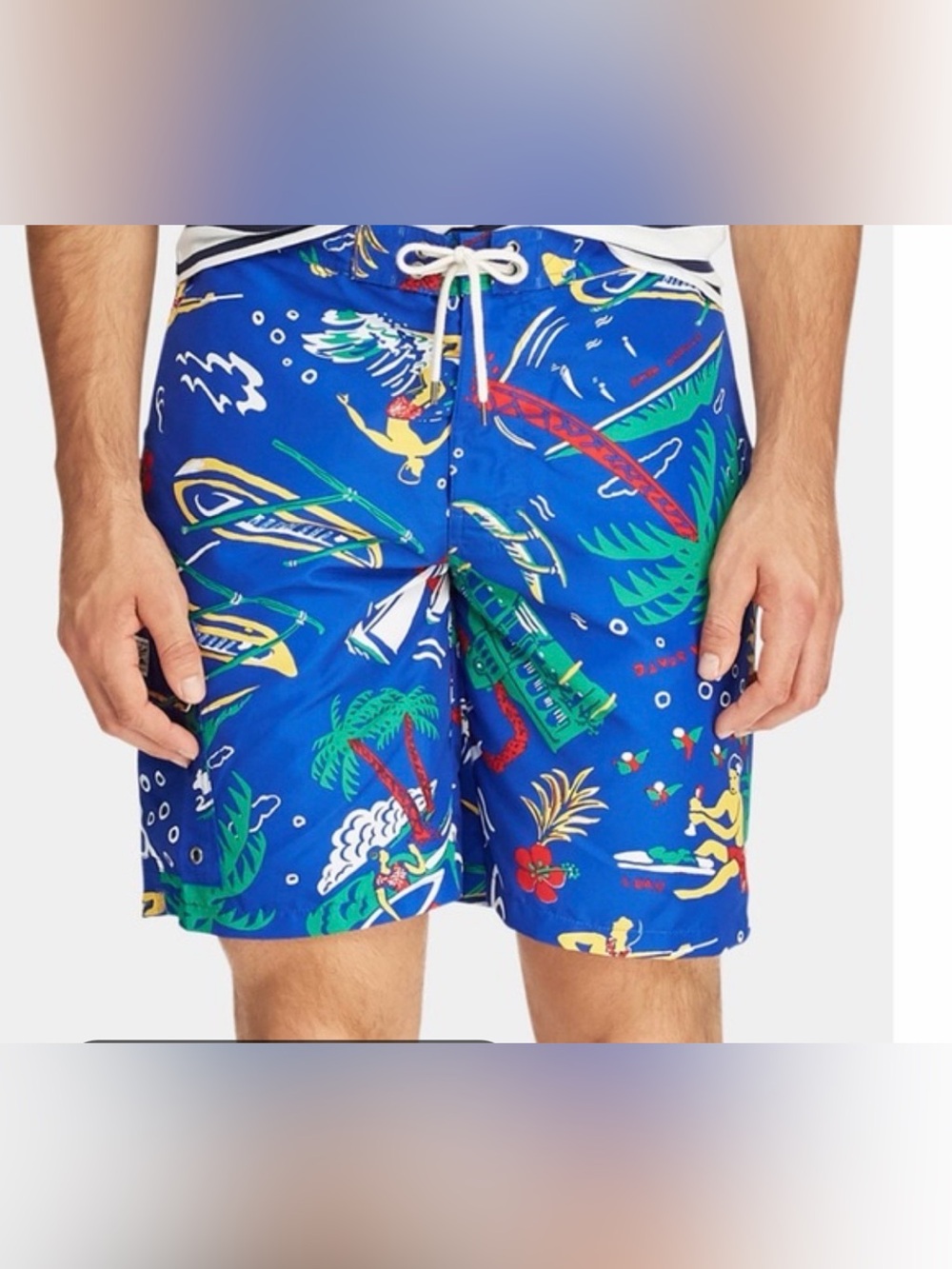 Polo Ralph Lauren Mens Hawaiian swim trunks